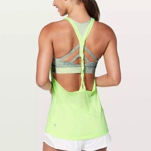 LULULEMON ATHLETICA TWIST AND TOIL 2 IN 1 TANK